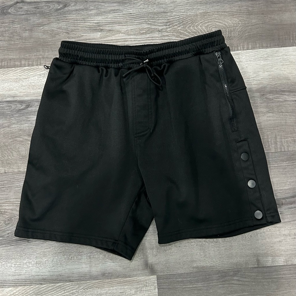 KOLLAR men’s black snap shorts luxury street wear Toronto hipster size 34